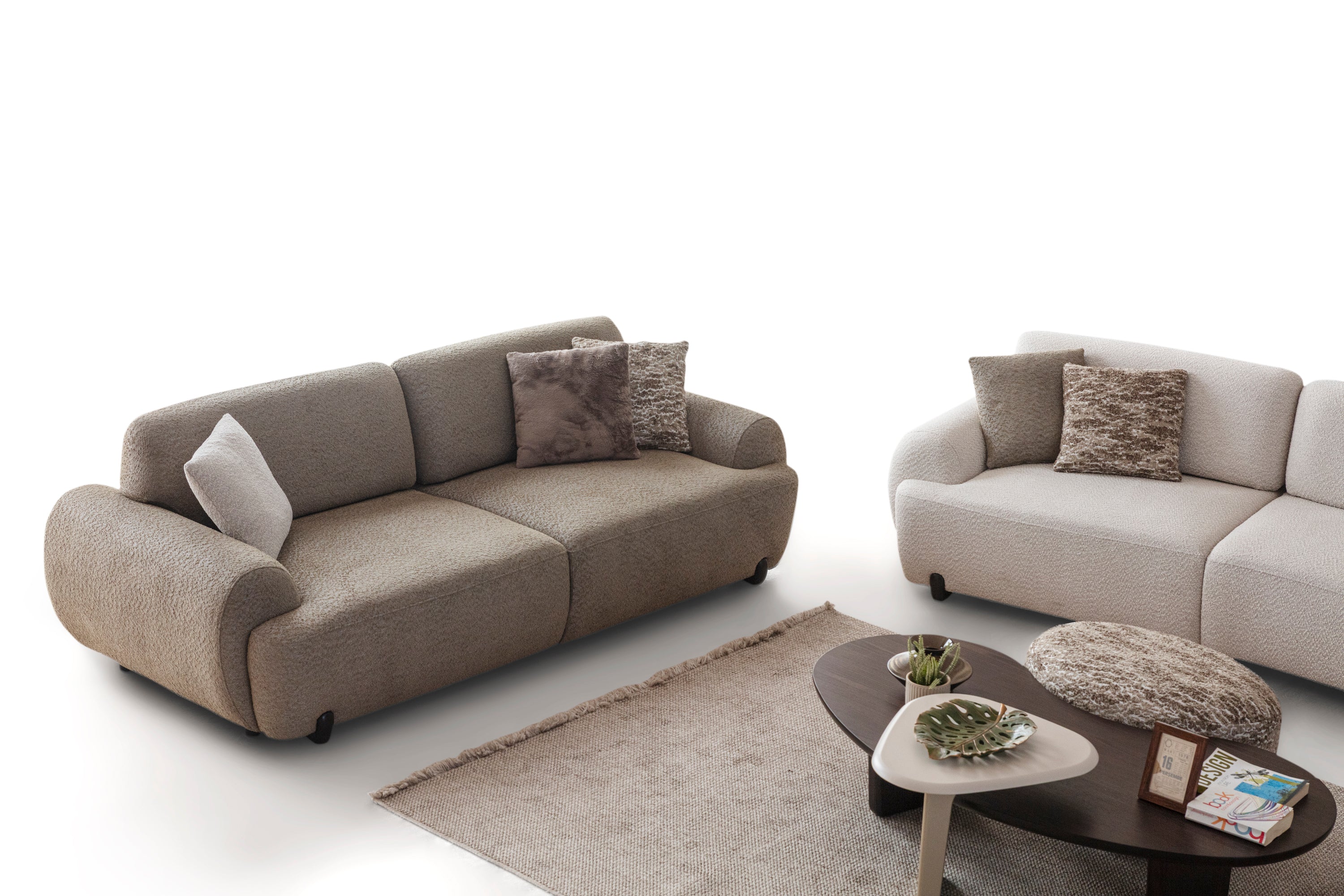 Browni Üçlü Koltuk