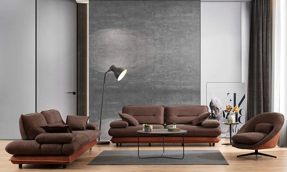 Sofagarnitur mit Farbverlauf