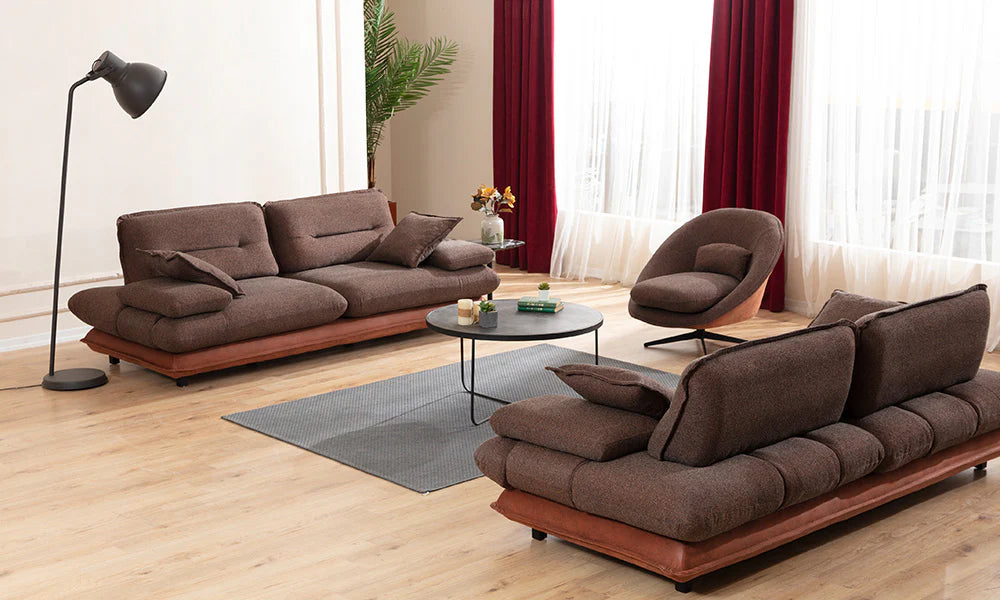 Sofagarnitur mit Farbverlauf