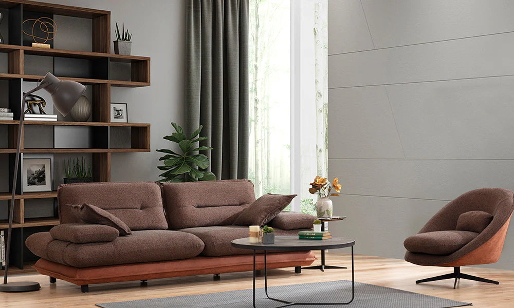 Sofagarnitur mit Farbverlauf