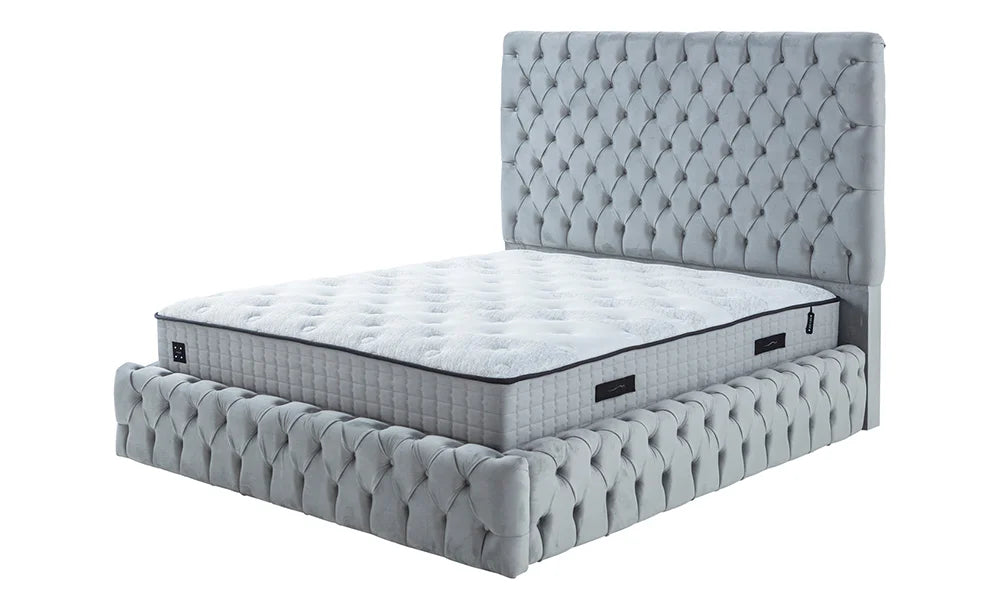 King-Size-Bettgestell und Kopfteil-Set