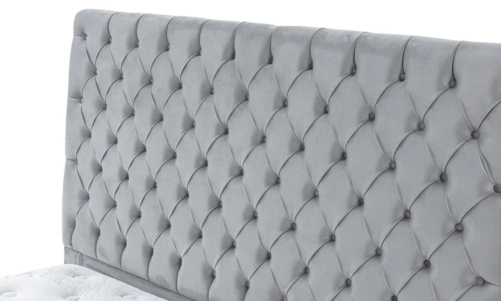 King-Size-Bettgestell und Kopfteil-Set