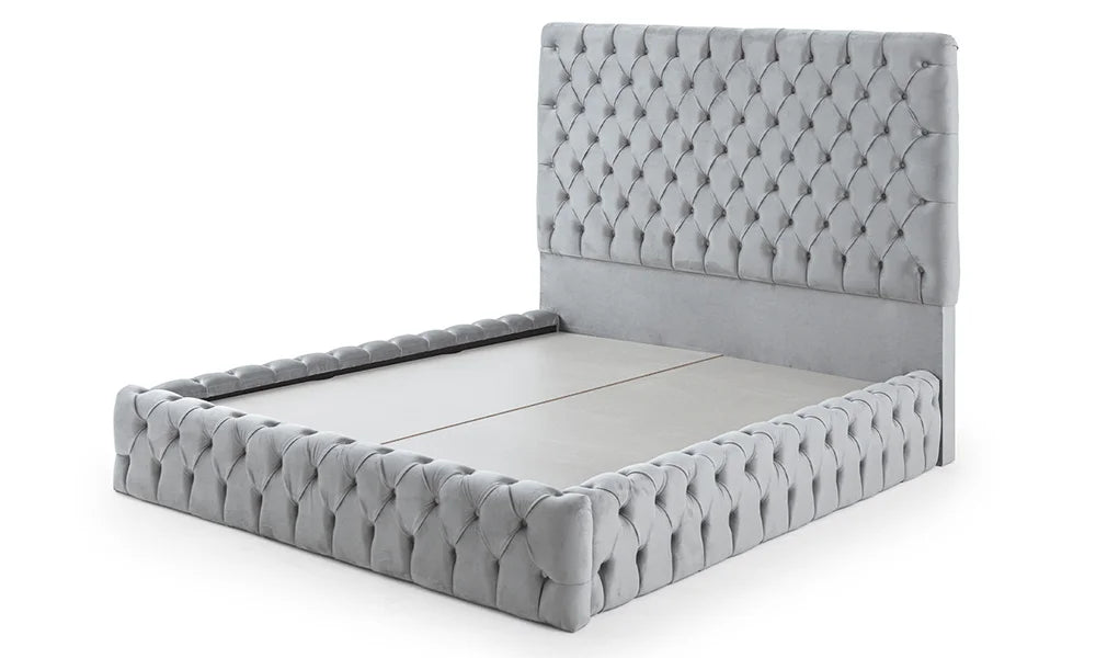 King-Size-Bettgestell und Kopfteil-Set