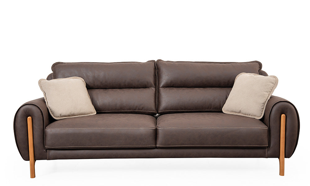 Neues Dreisitzer-Sofa Tilda aus Nubukleder